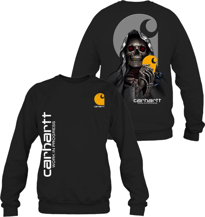 Skull Carhartt work in progress 3d sweatshirt