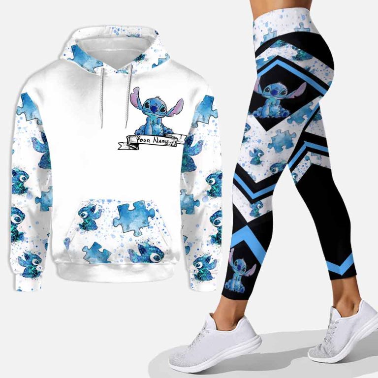 Stitch Be you the world will adjust personalized hoodie and leggings