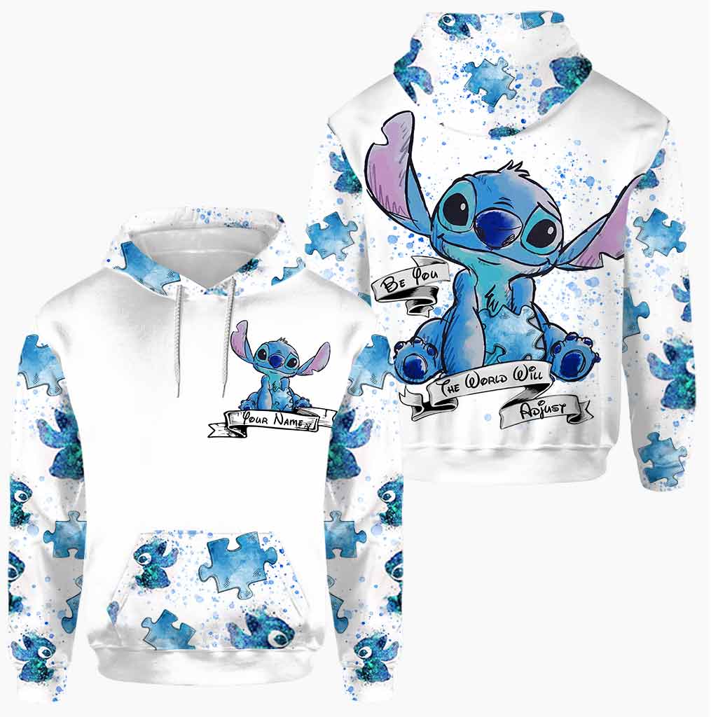 Stitch Be you the world will adjust personalized hoodie
