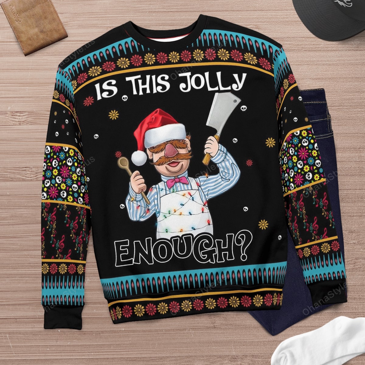 Swedish Chef muppet Is this jolly enough christmas sweater