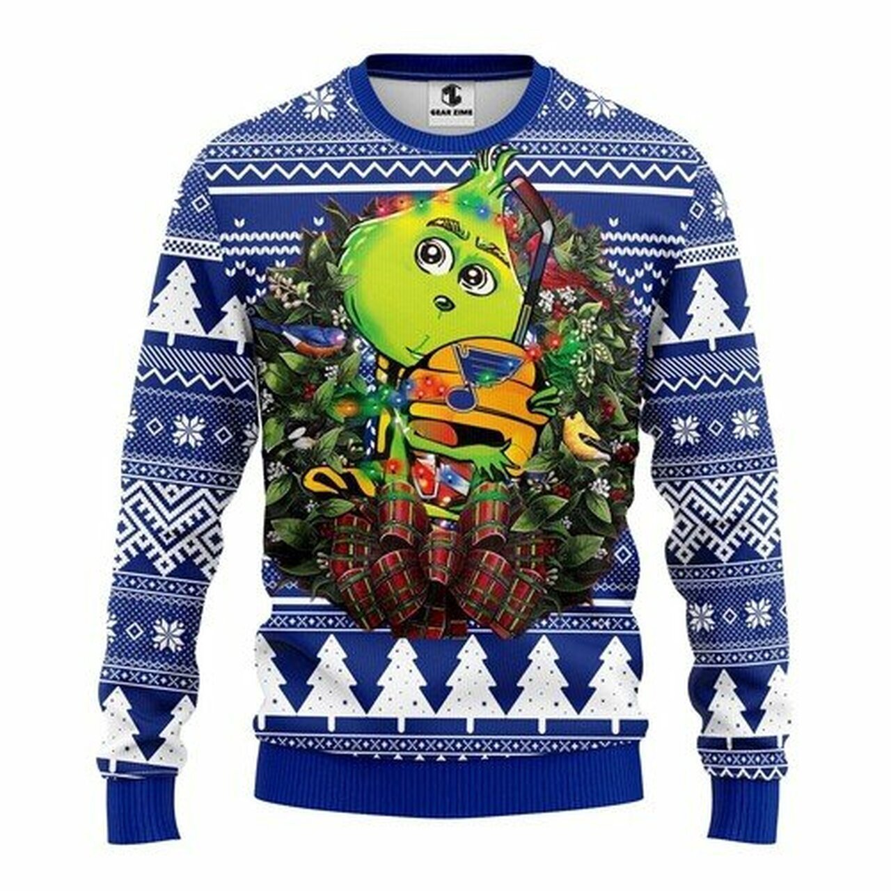 [ COOL ] NHL St. Louis Blues Grinch hug ugly christmas sweater – Saleoff 291221