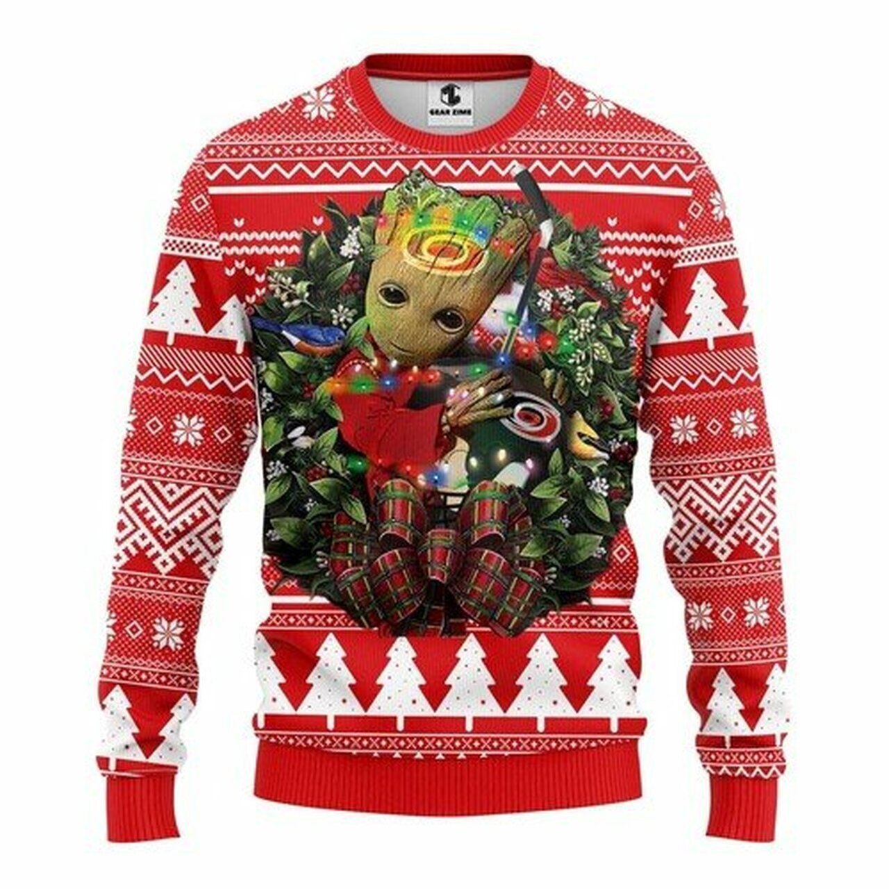 [ COOL ] NHL Carolina Hurricanes Groot hug ugly christmas sweater – Saleoff 291221