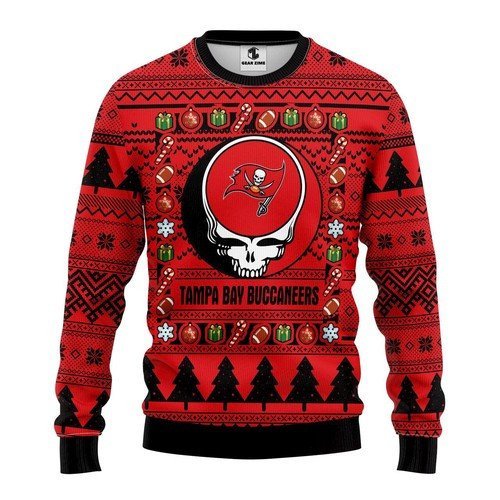 [ COOL ] NFL Tampa Bay Buccaneers Grateful Dead ugly christmas sweater – Saleoff 291221