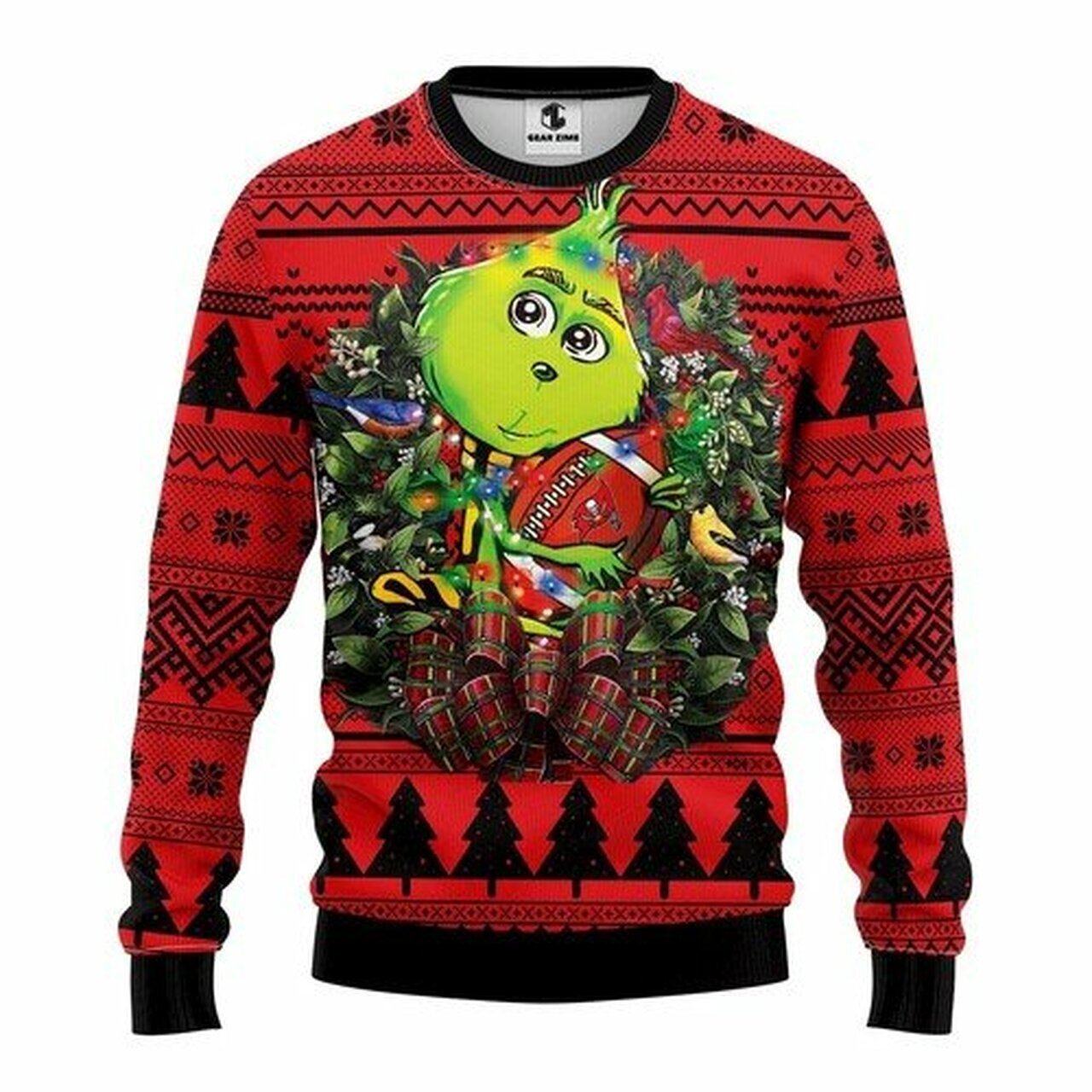[ COOL ] NFL Tampa Bay Buccaneers Grinch hug ugly christmas sweater – Saleoff 291221