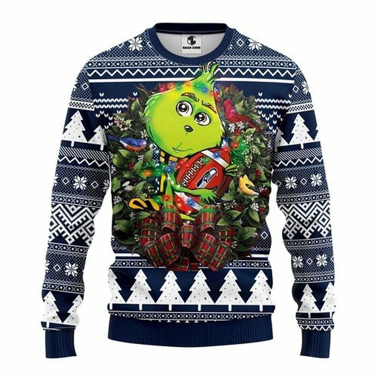 [ COOL ] NFL Seattle Seahawks Grinch hug ugly christmas sweater – Saleoff 291221