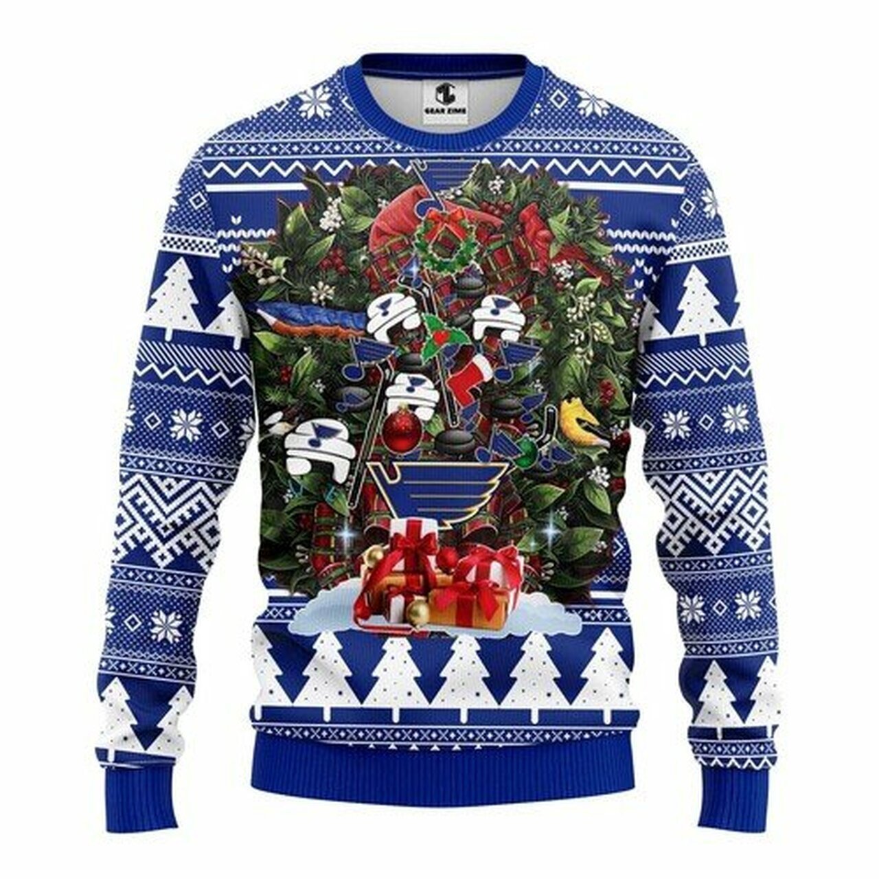 [ COOL ] NHL St. Louis Blues christmas tree ugly sweater – Saleoff 291221