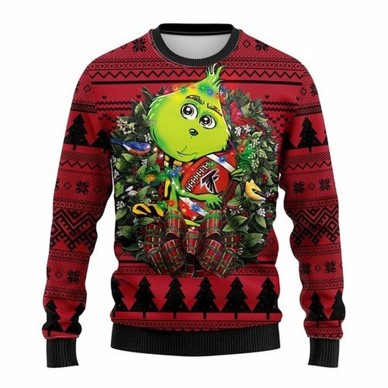 [ COOL ] NFL Atlanta Falcons Grinch hug ugly christmas sweater – Saleoff 301221