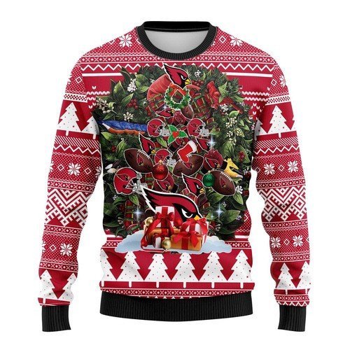 [ COOL ] NFL Arizona Cardinals christmas tree ugly sweater – Saleoff 301221