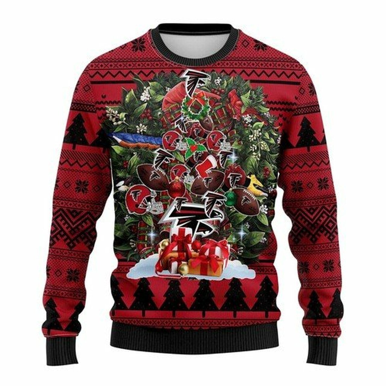 [ COOL ] NFL Atlanta Falcons christmas tree ugly sweater – Saleoff 301221