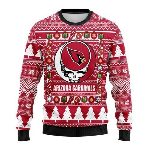 [ COOL ] NFL Arizona Cardinals Grateful Dead ugly christmas sweater – Saleoff 301221
