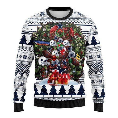 [ COOL ] NFL Dallas Cowboys christmas tree ugly sweater – Saleoff 311221
