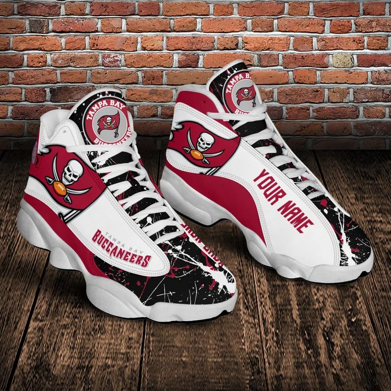 Tampa Bay Buccaneers NFL custom name Air Jordan 13 shoes