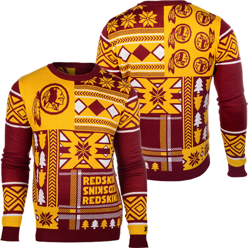 [ COOL ] Washington Redskins Patches NFL Ugly Sweater – Saleoff 061221
