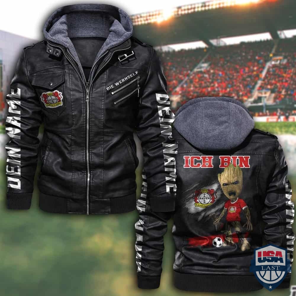 NEW Bayer 04 Leverkusen FC Custom Name Leather Jacket – Hothot 170122