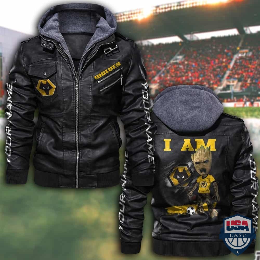 Customize Groot I Am Wolverhampton Wanderers Fan Leather Jacket – Hothot 150122