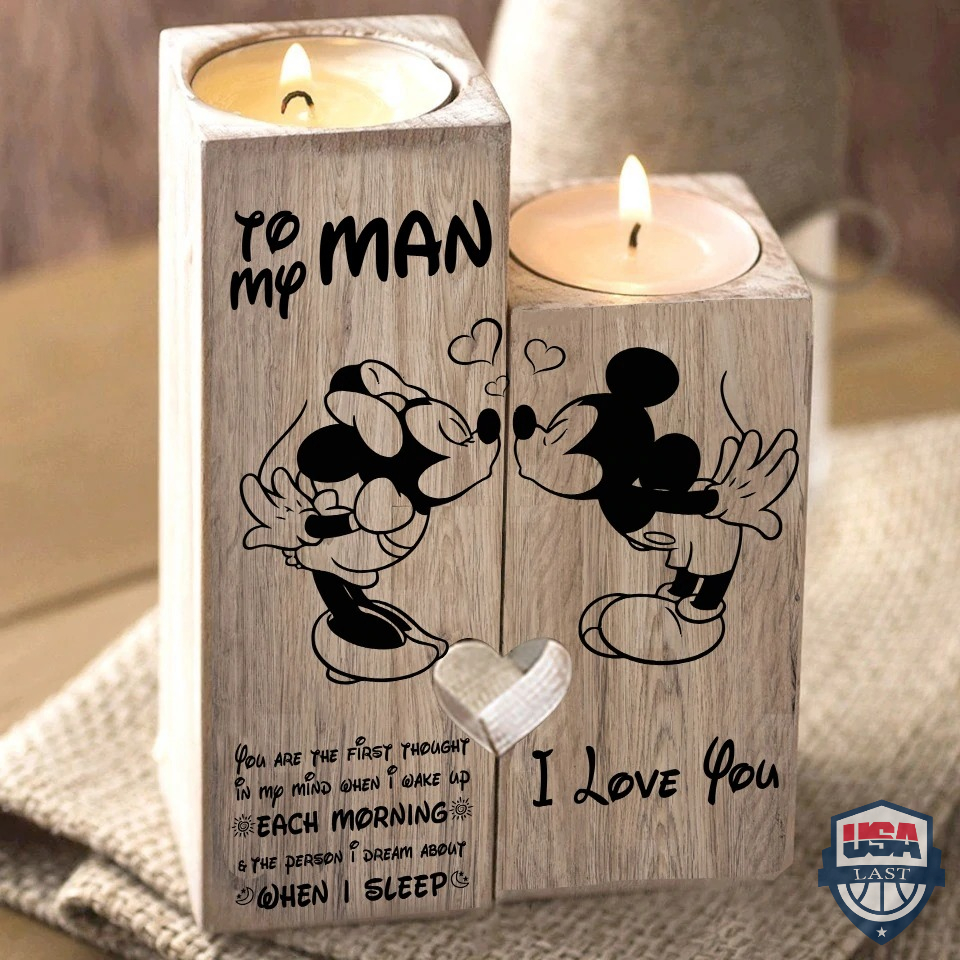 Mickey and Minnie To My Man I Love You Candle Holder – Hothot 050122