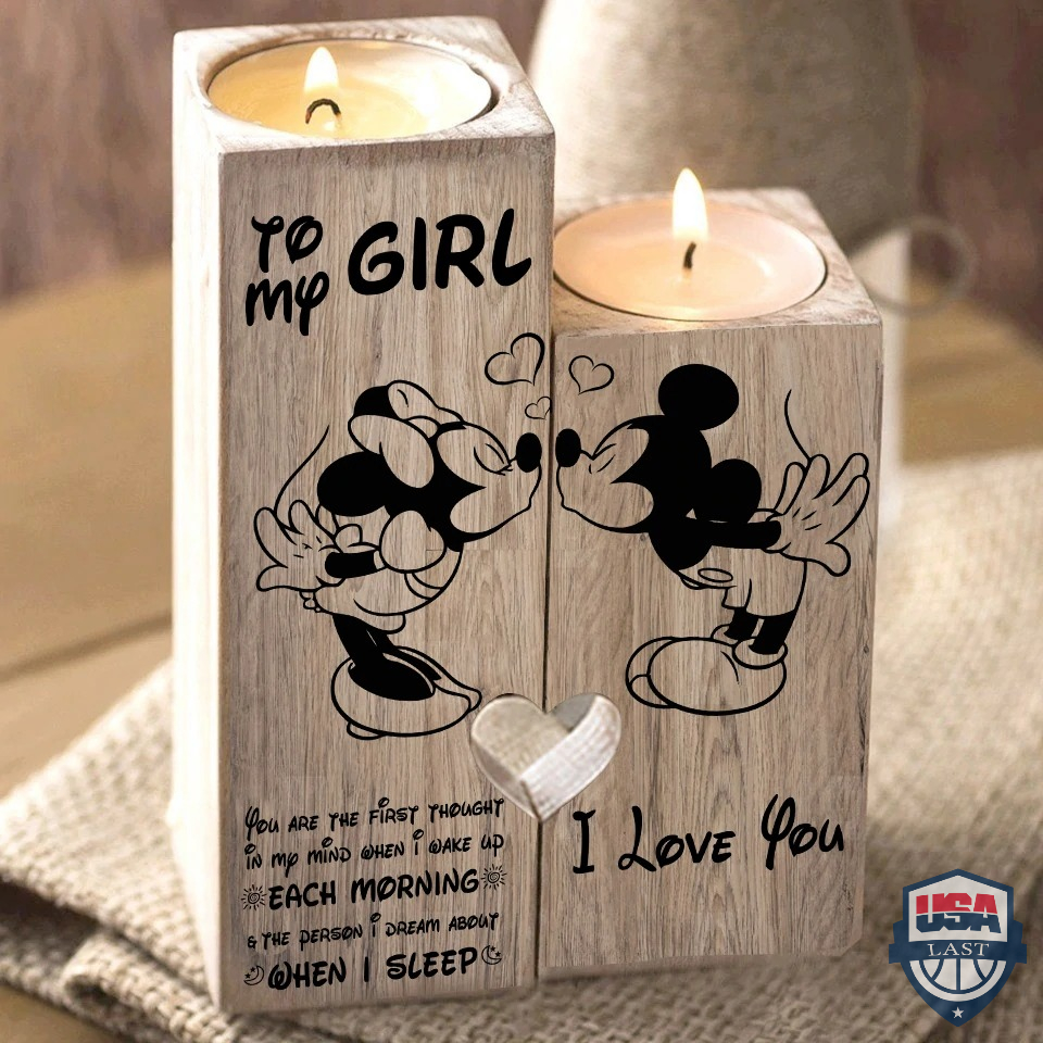 To My Girl Mickey And Minnie Candle Holder – Hothot 050122