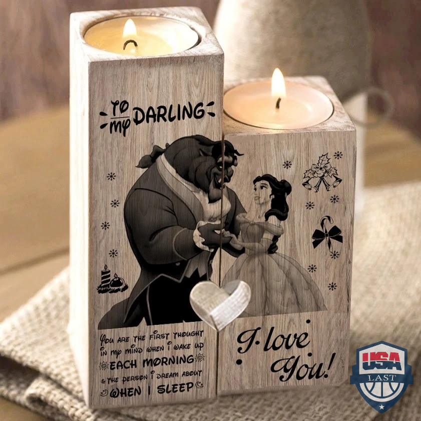 To My Darling New Beauty & The Beast Couple Candle Holder – Hothot 050122