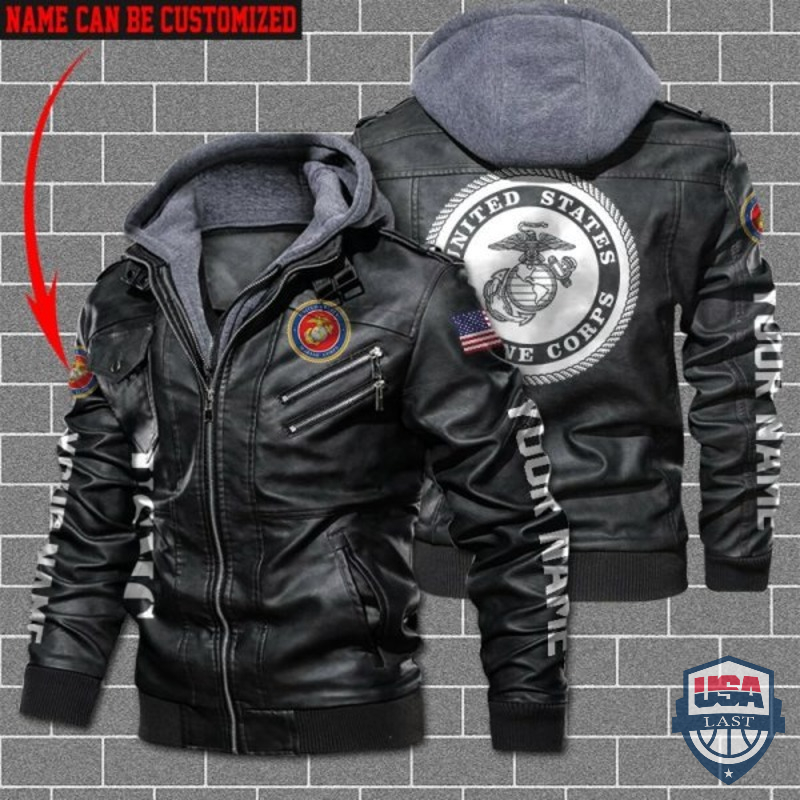 [Hot] Personalized USMC Leather Jacket – Hothot 180122
