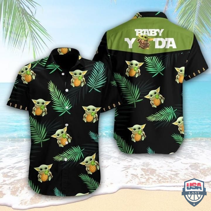 Baby Yoda Hug Pineapple Hawaiian Shirt – Hothot 080122