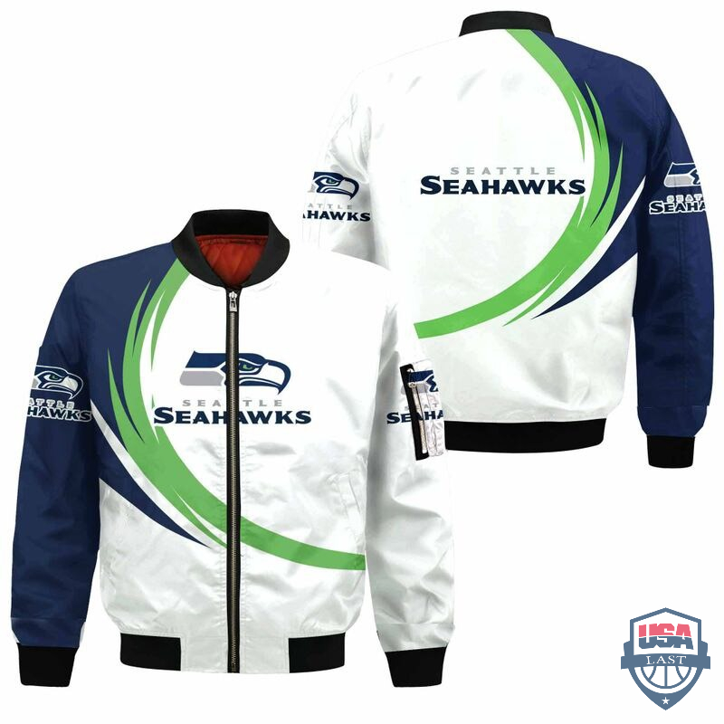 NFL Seattle Seahawks Curve Design Bomber Jacket – Hothot 260122