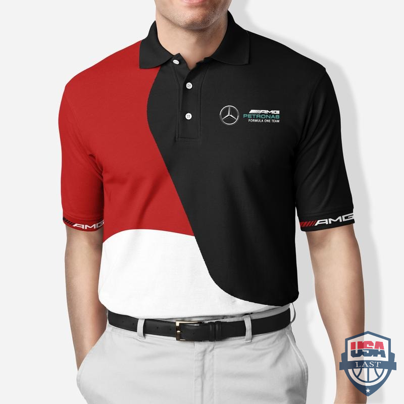 [NEW] Mercedes AMG Full Print Polo Shirt – Hothot