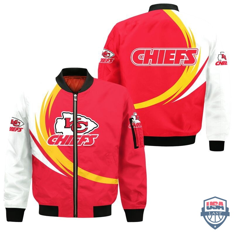 NFL Kansas City Chiefs Curve Design Bomber Jacket – Hothot 260122