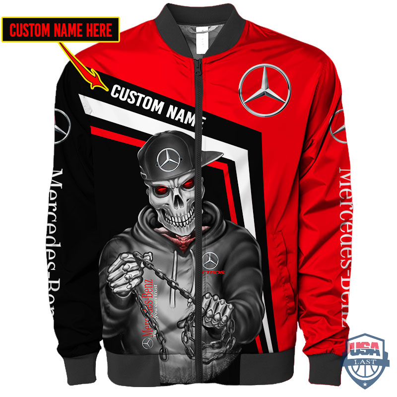 Mercedes Benz Ghost Rider Custom Name Bomber Jacket – Hothot 270122