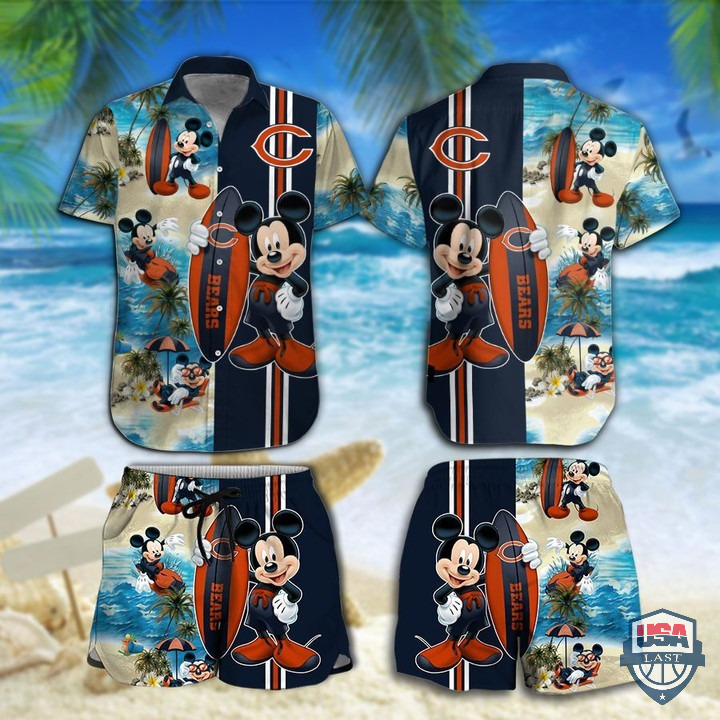 Chicago Bears Mickey Mouse Hawaiian Shirt Beach Short – Hothot 060122