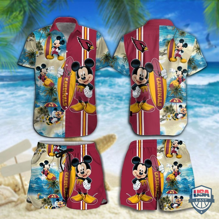 Arizona Cardinals Mickey Mouse Hawaiian Shirt Beach Short – Hothot 060122