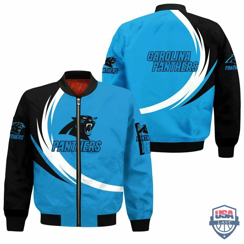 NFL Carolina Panthers Curve Design Bomber Jacket – Hothot 260122