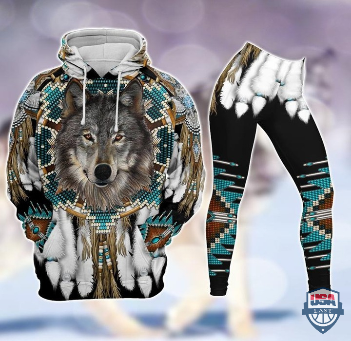 Wolf Native American All Over Print Hoodie And Legging – Hothot 040122