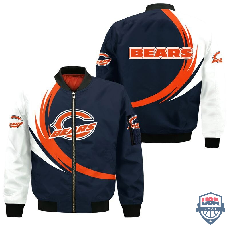 NFL Chicago Bears Curve Design Bomber Jacket – Hothot 260122