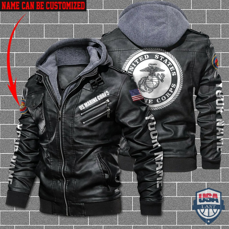 [Hot] USMC Custom Name Leather Jacket – Hothot 180122