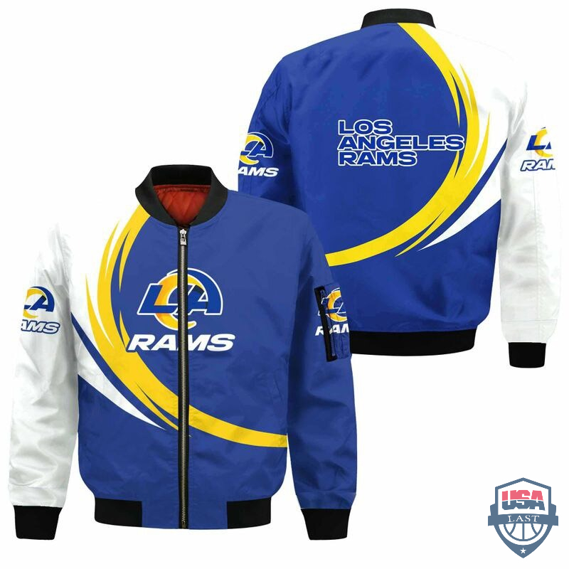 NFL Los Angeles Rams Curve Design Bomber Jacket – Hothot 260122