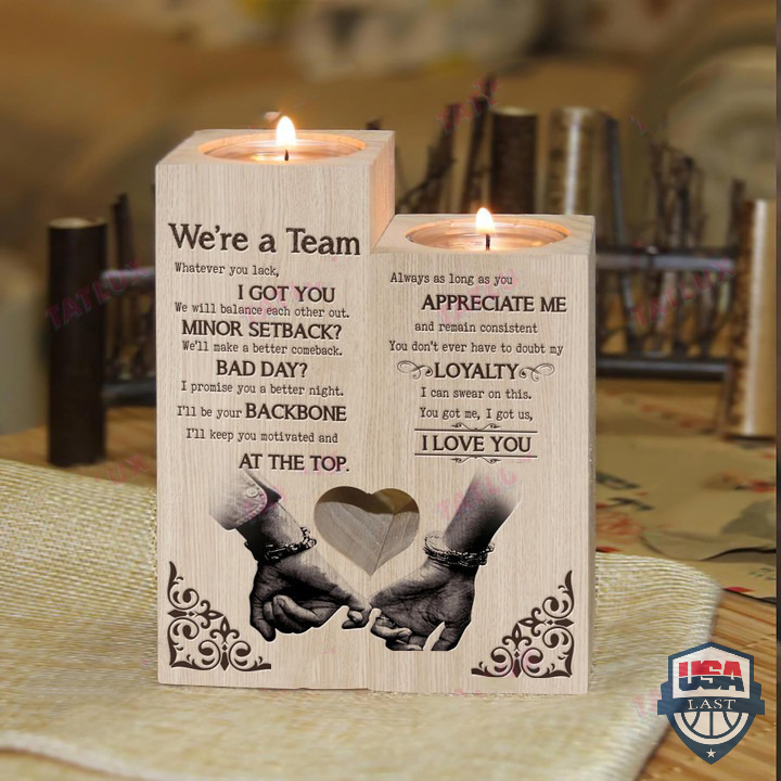 Family Couple We Are A Team Candle Holder – Hothot 050122