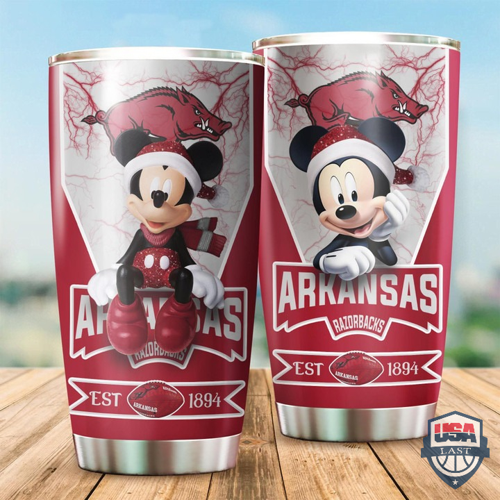 NCAA Arkansas Razorbacks And Mickey Mouse Tumbler – Hothot 240122