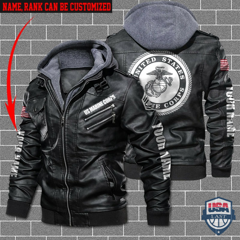 [Hot] Personalized US Marine Corps Leather Jacket – Hothot 180122