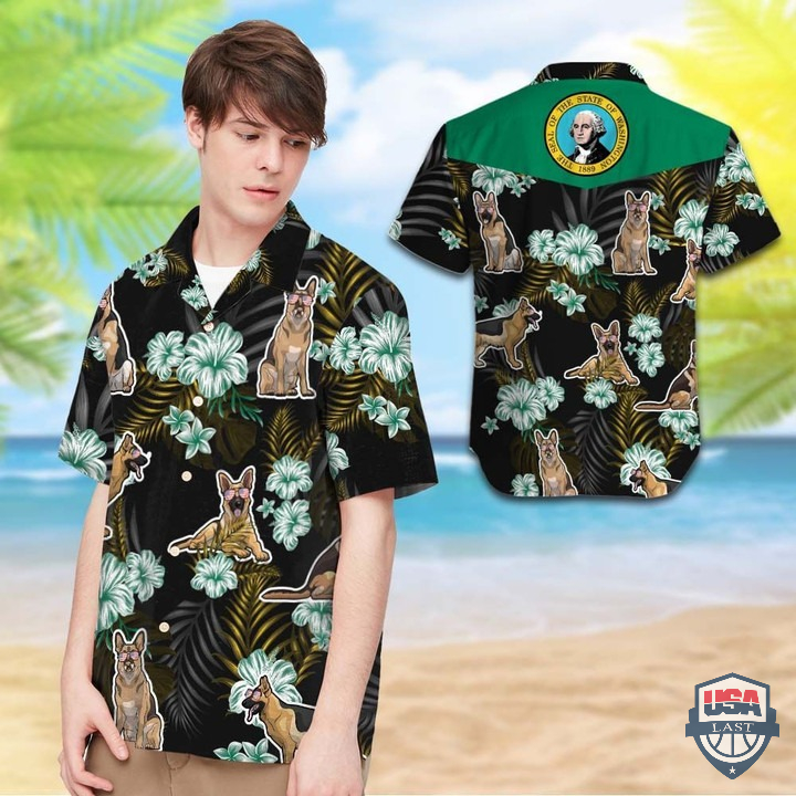 Washington German Shepherd Hawaiian Shirt – Hothot 080122