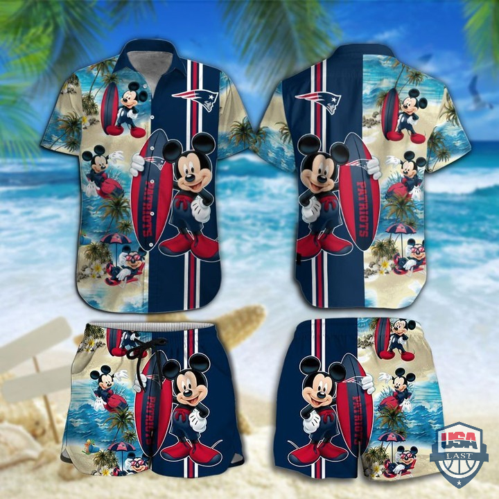 New England Patriots Mickey Mouse Hawaiian Shirt Beach Short – Hothot 060122