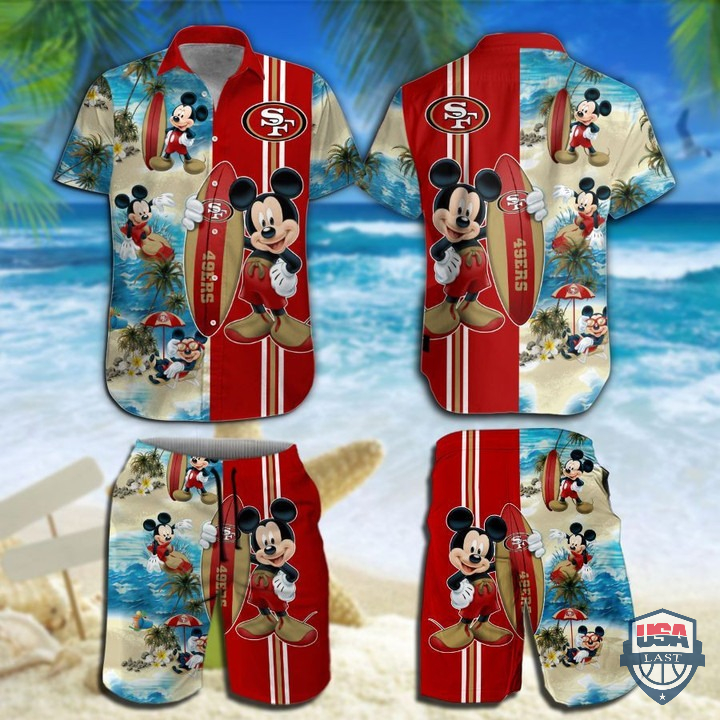 San Francisco 49ers Mickey Mouse Hawaiian Shirt Beach Short – Hothot 060122