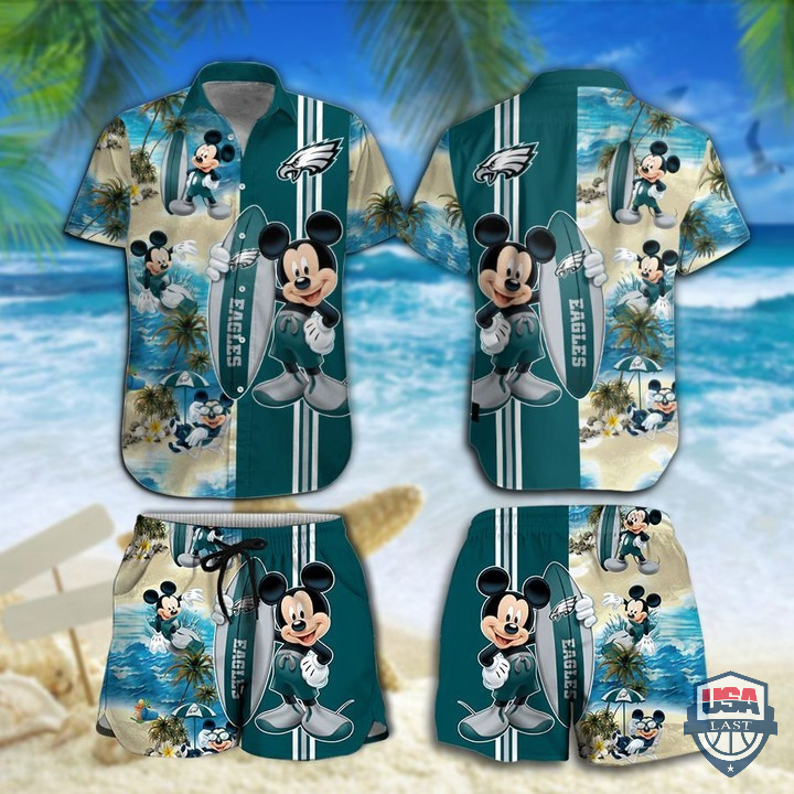 Philadelphia Eagles Mickey Mouse Hawaiian Shirt Beach Short – Hothot 060122
