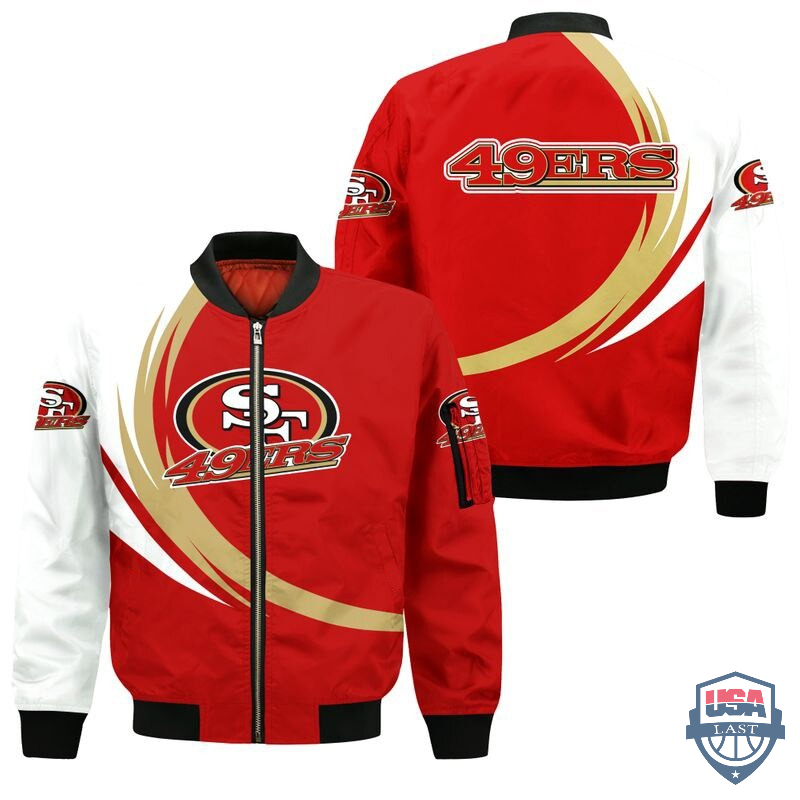 NFL San Francisco 49ers Curve Design Bomber Jacket – Hothot 260122