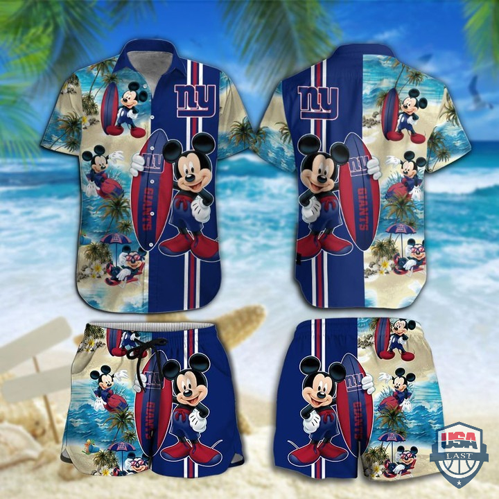 New York Giants Mickey Mouse Hawaiian Shirt Beach Short – Hothot 060122