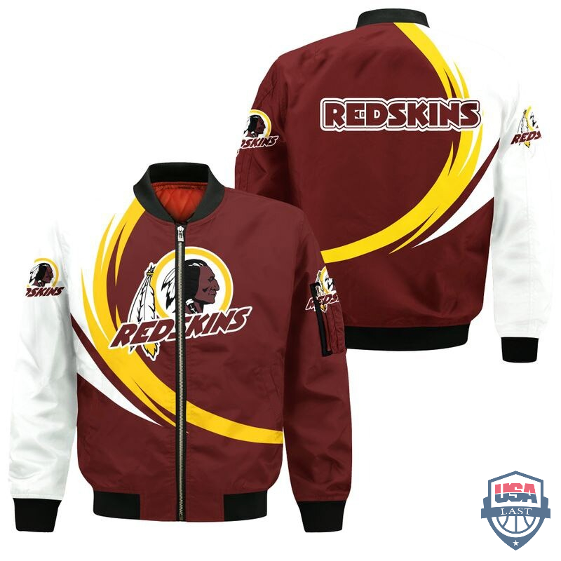 NFL Washington Football Team Curve Design Bomber Jacket – Hothot 260122