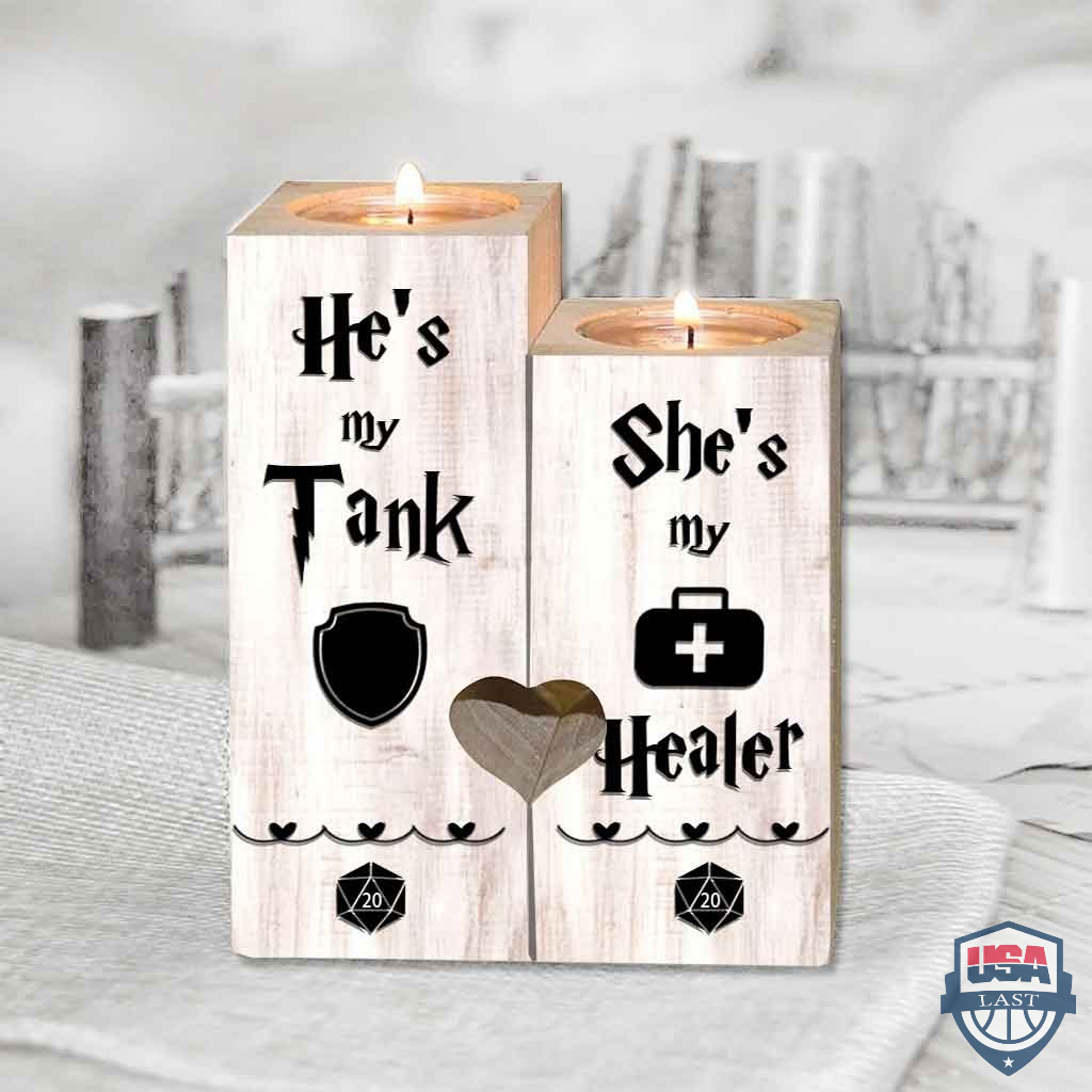 Her Tank And His Healer Candle Holder – Hothot 050122