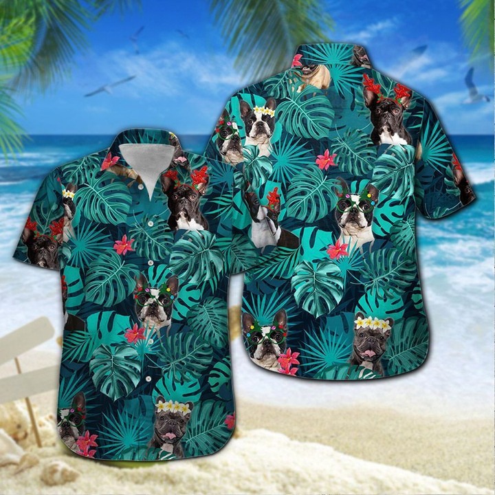 French Bulldog And Santa Surfing Hawaiian Shirt – Hothot 080122