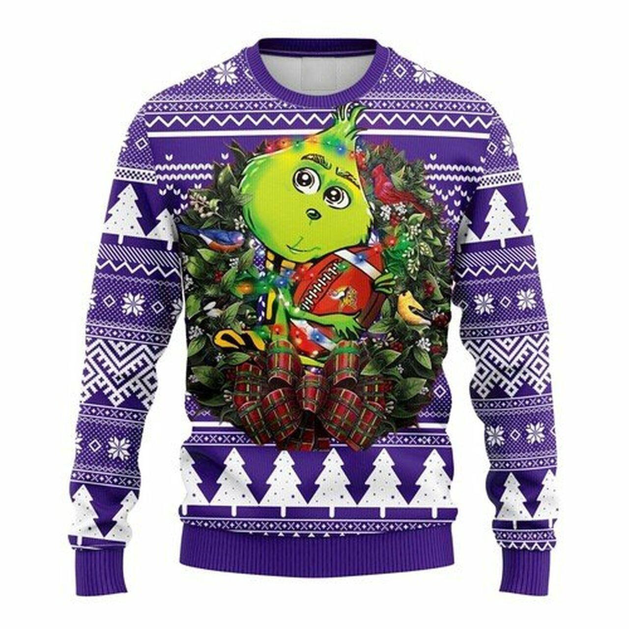 [ HOT ] NFL Minnesota Vikings Grinch hug ugly christmas sweater – Saleoff 030122