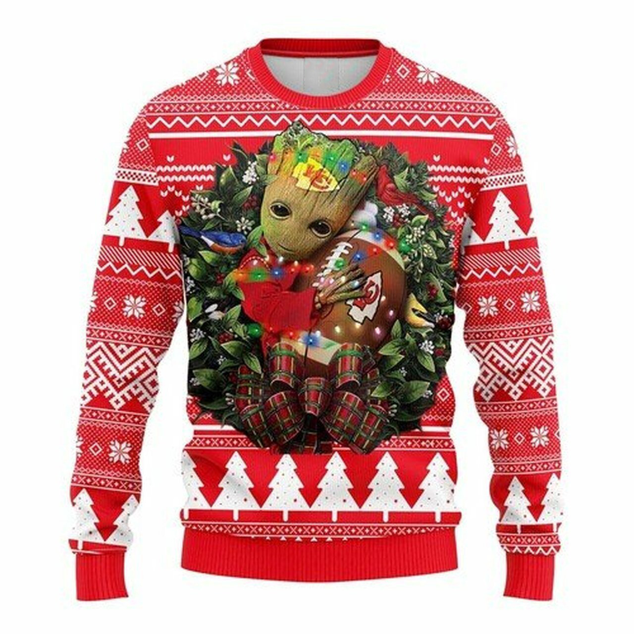 [ HOT ] NFL Kansas City Chiefs Groot hug ugly christmas sweater – Saleoff 030122
