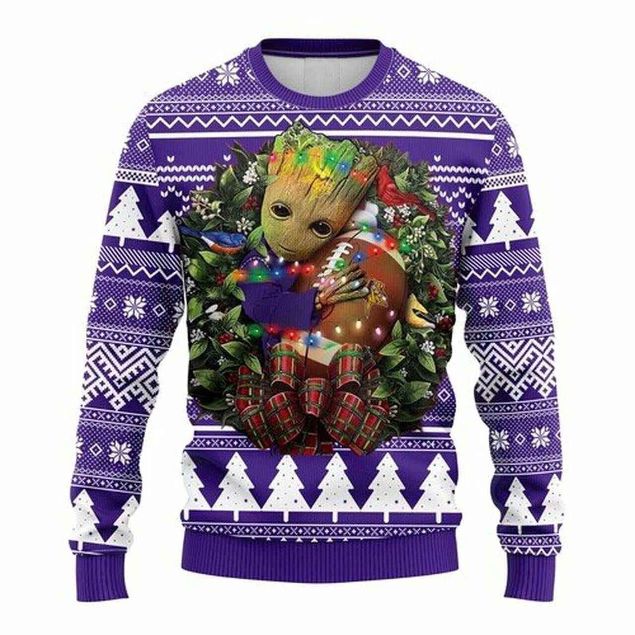 [ HOT ] NFL Minnesota Vikings Groot hug ugly christmas sweater – Saleoff 030122